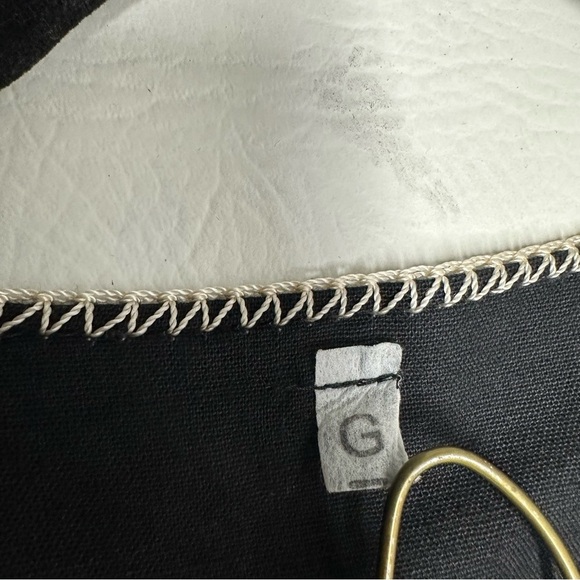 Mexican artesanal Embroidered Black Women's Top size L - Picture 6 of 8